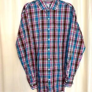 Peter Millar Plaid Casual Button Down Men’s Shirt